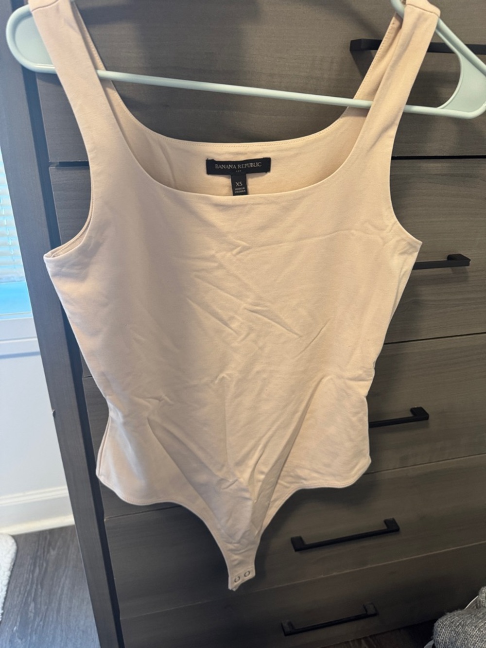Banana Republic Women's Cream Scoop-Neck Tank Bodysuit